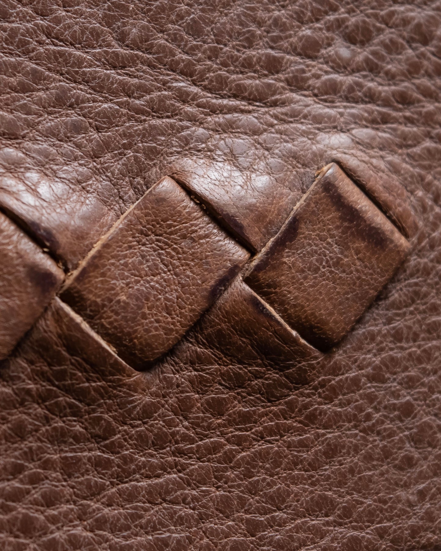 "BOTTEGA VENETA" Braided design leather bifold wallet