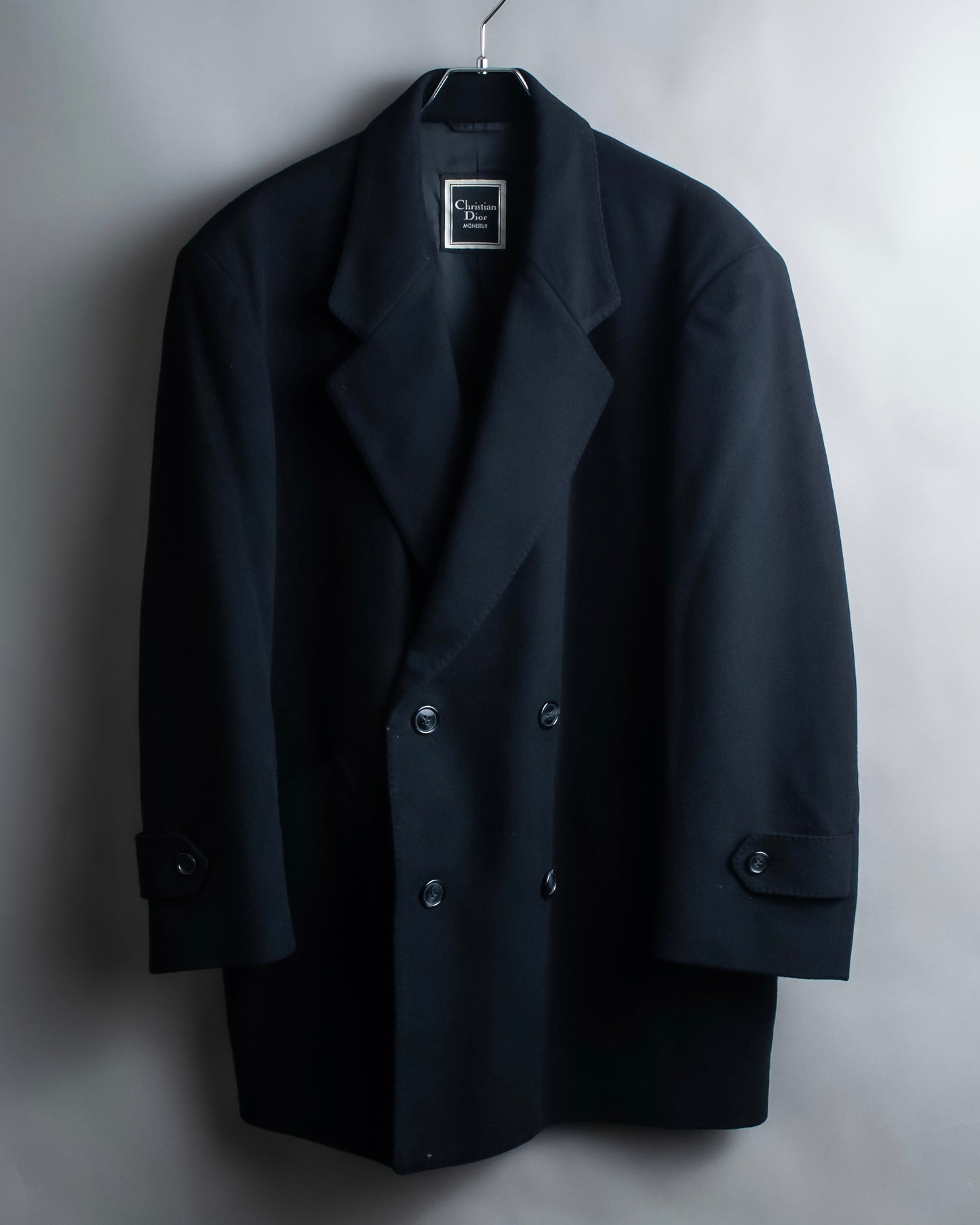 "CHRISTIAN DIOR MONSIEUR" 100% cashmere oversized tailored jacket