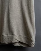 "Y's" Linen cotton mix ruffle design tank top