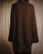 "Salvatore Ferragamo" 00’s Cashmere blend shawl-collar knit cardigan