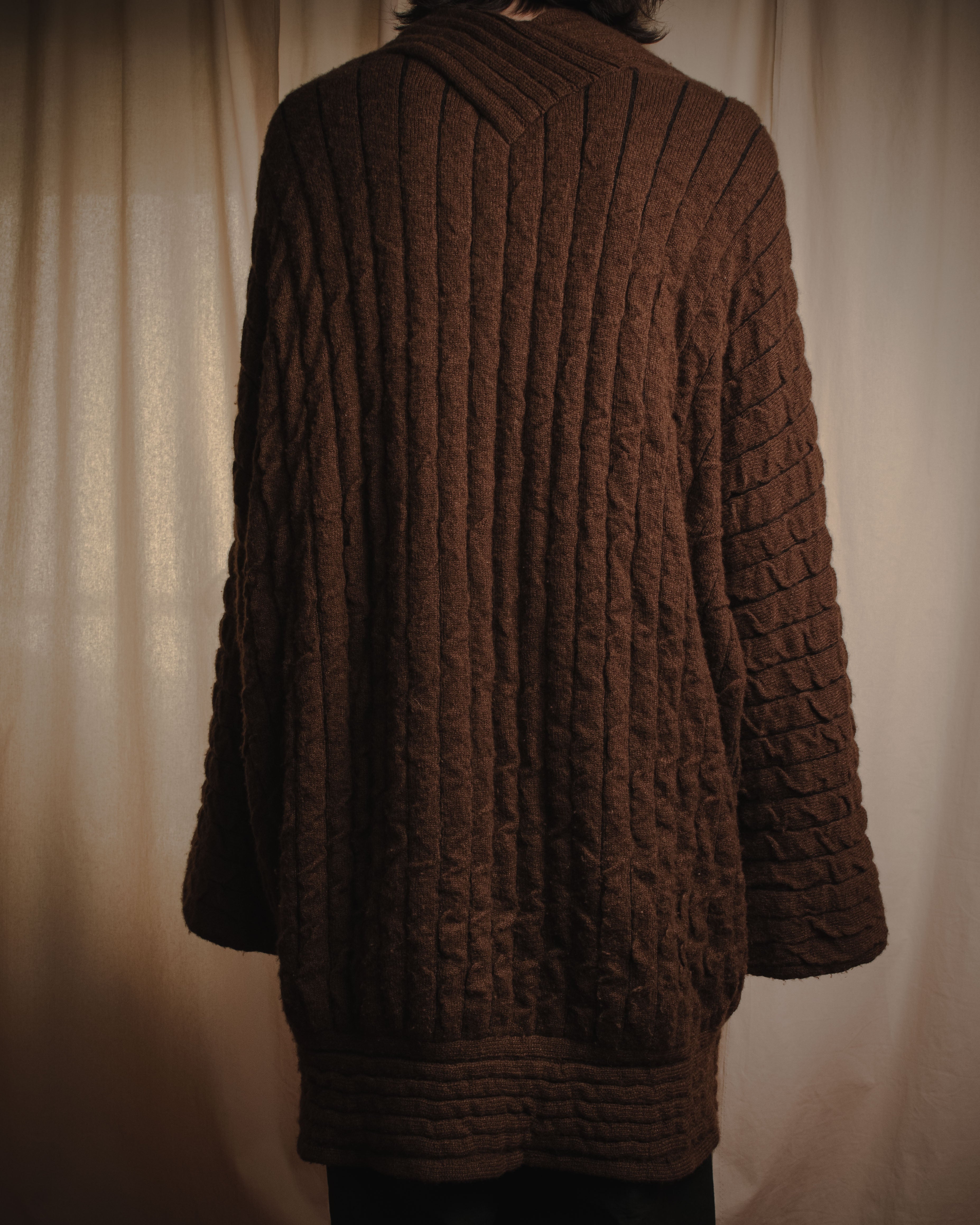 "Salvatore Ferragamo" 00’s Cashmere blend shawl-collar knit cardigan