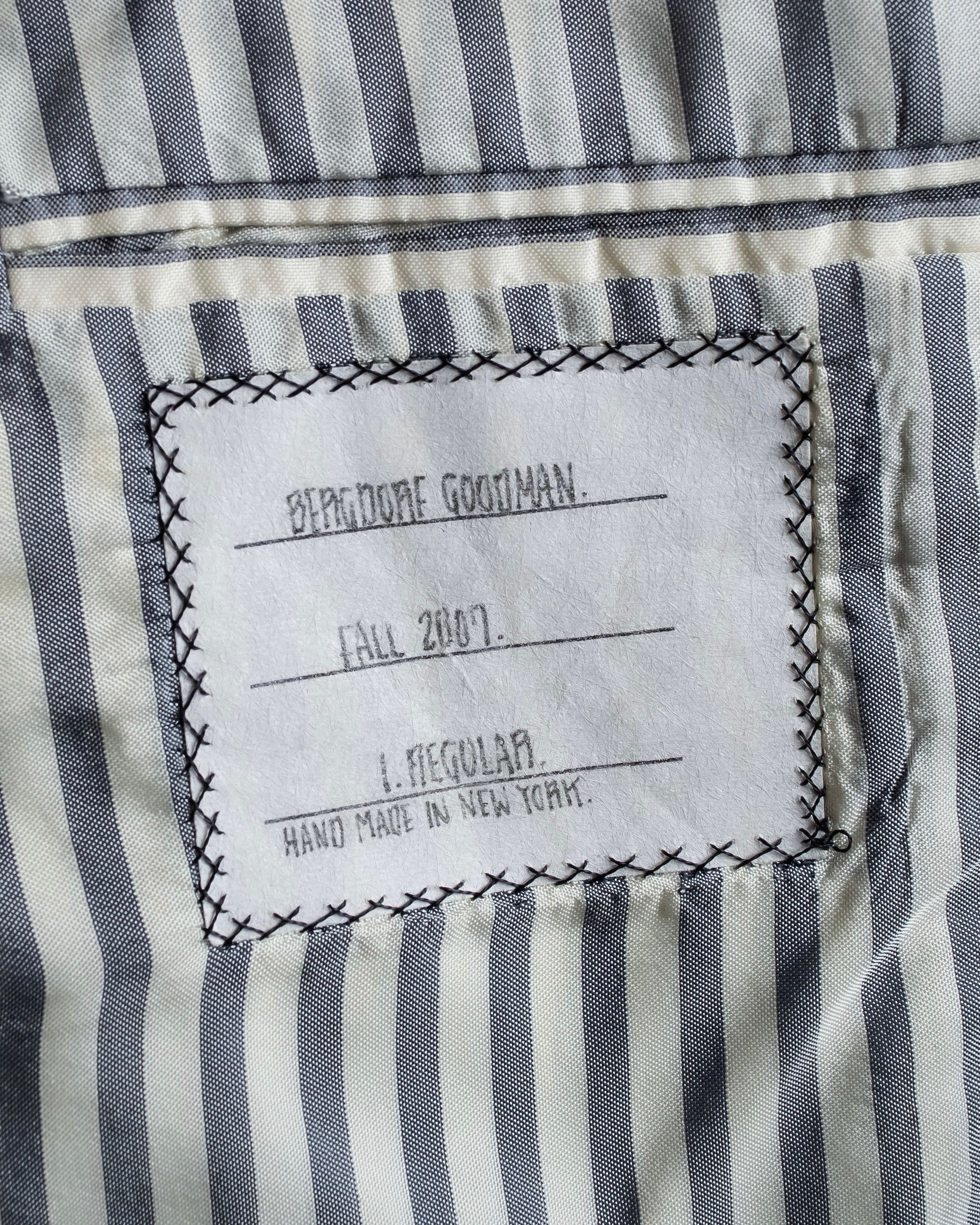 "THOM BROWNE" 3-button napped tweed tailored jacket