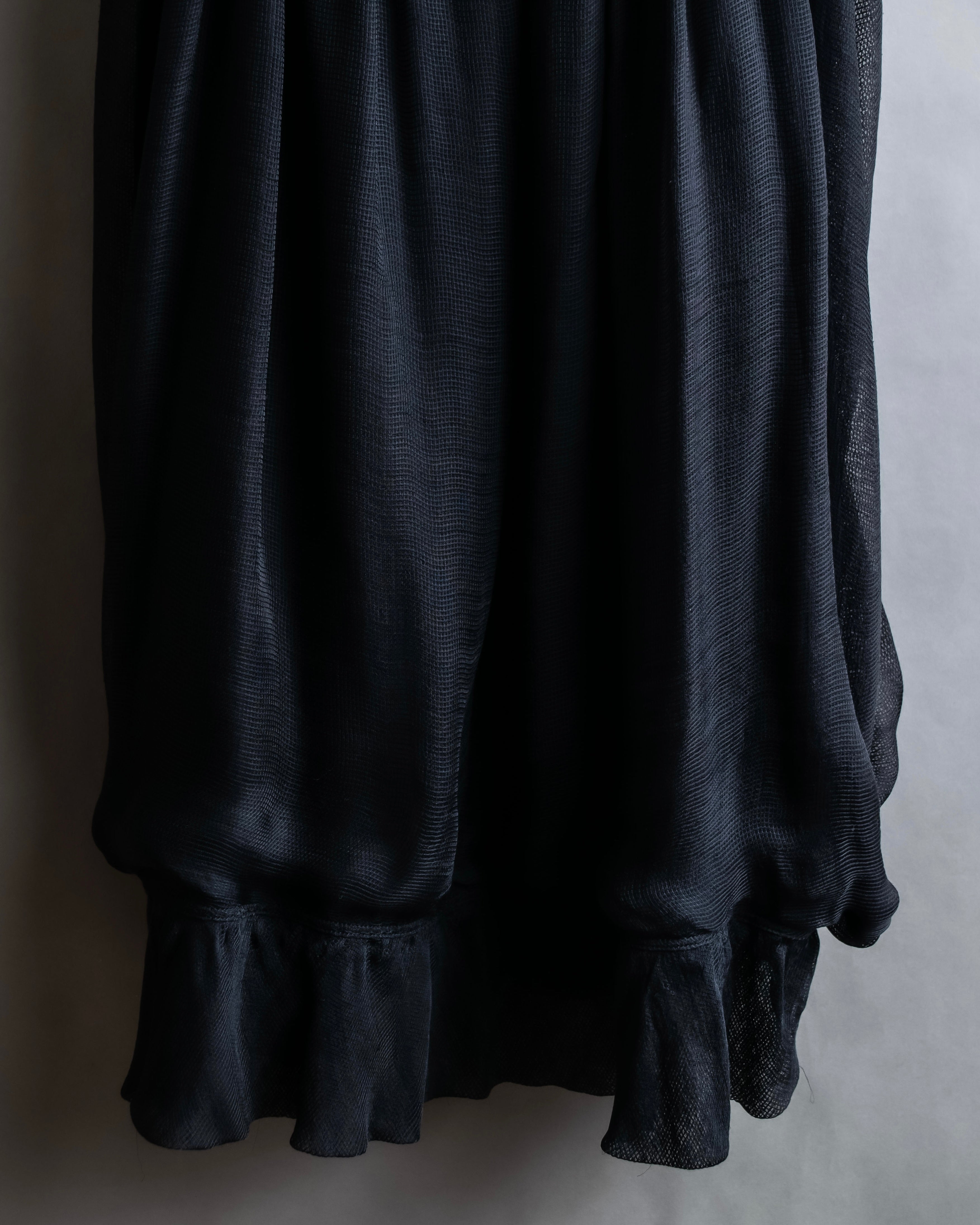 "FENDI" Gathered frill design sleeveless dress