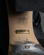 "GUCCI" Leather gg fringe heeled ankle boots