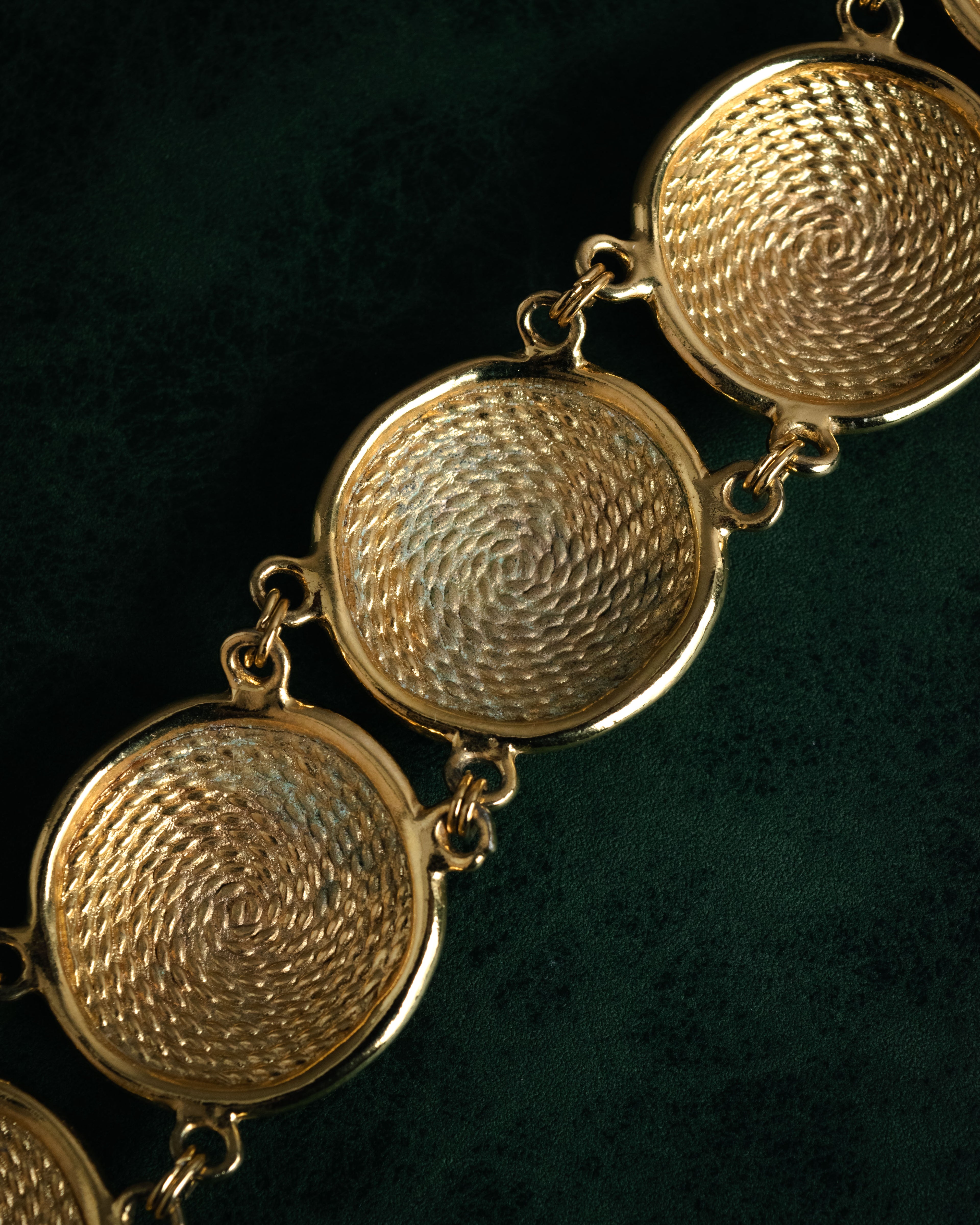 “Christian Dior” 90’s Medallion motif toggle bracelet