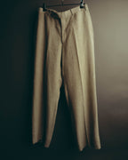 -SPECIAL- “HERMES” 80’s-90’s Herringbone linen suit set