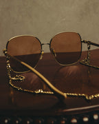 -SPECIAL- “GUCCI” 2016-2022 chain detailed oversized sunglasses