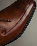 "BURBERRY LONDON" 00's-10's Sleek leather lace-up derby shoes