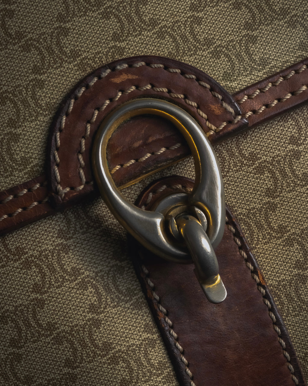 "CELINE" 80’s macadam canvas shoulder bag