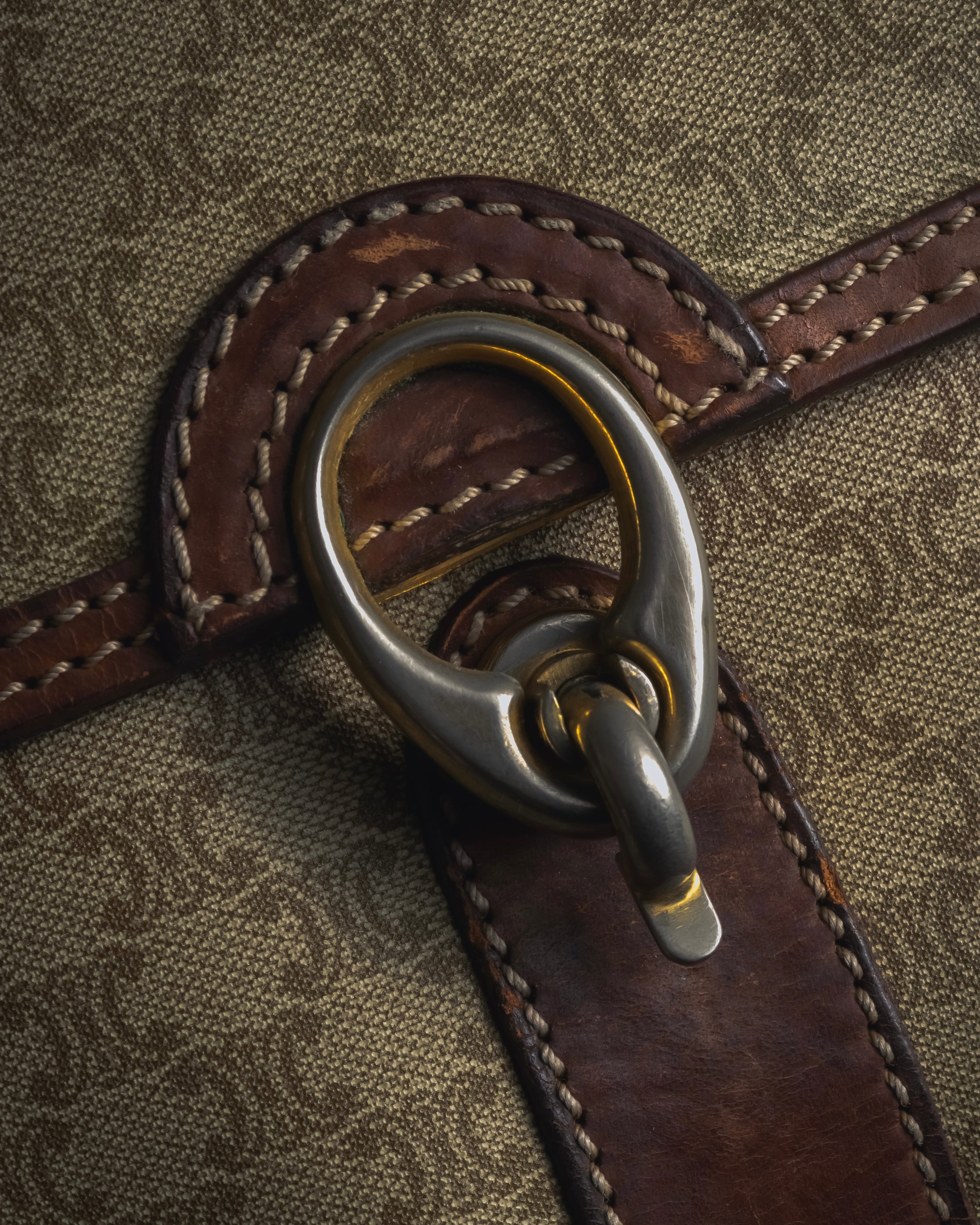 "CELINE" 80’s macadam canvas shoulder bag