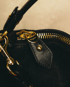 "Salvatore Ferragamo" 90's-00's Textured calf hair shoulder bag