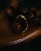 "Alexander McQueen" 10’s black stone signet ring