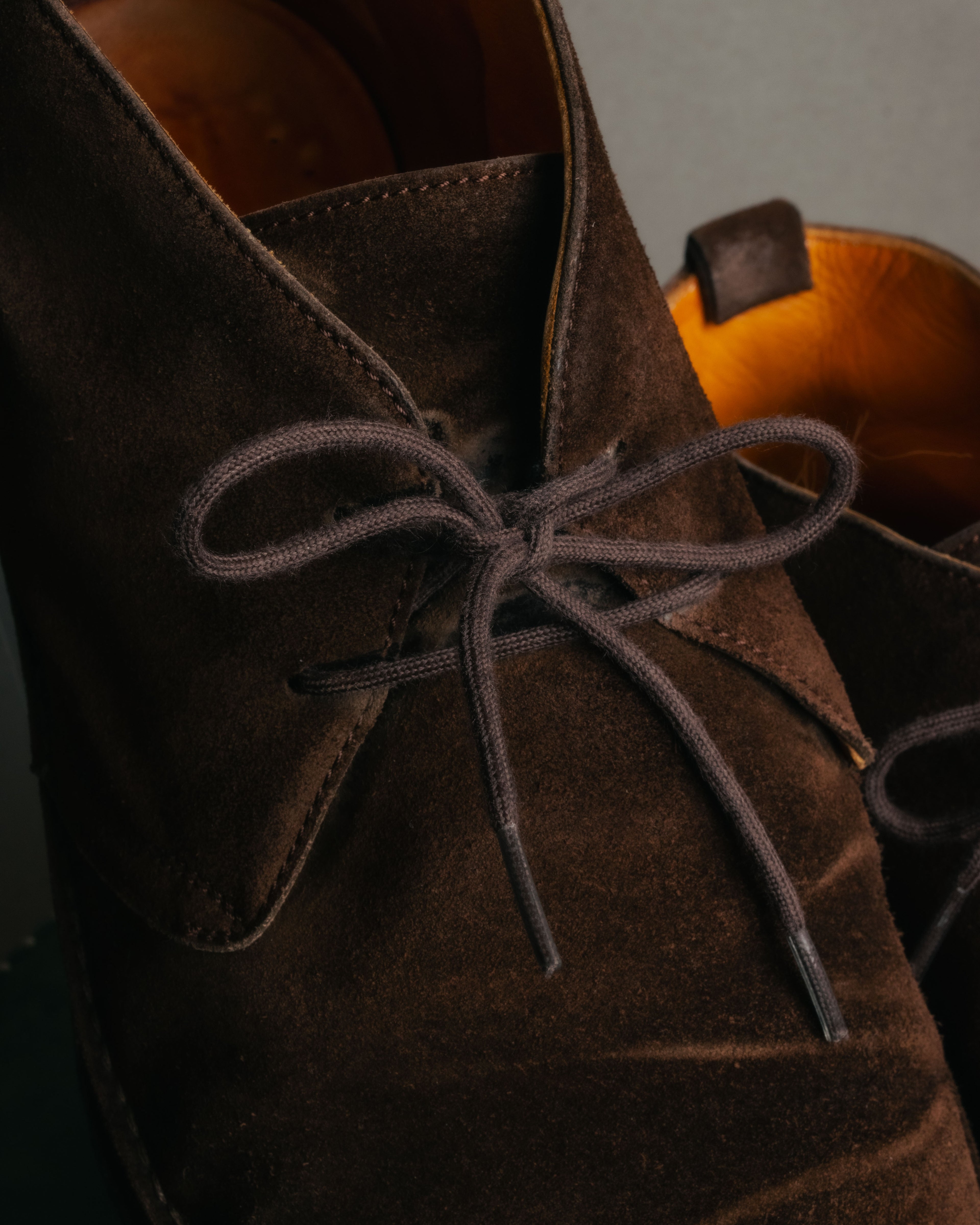 -SPECIAL- “HERMÈS” 1998-2003 Suede square toe chukka boots