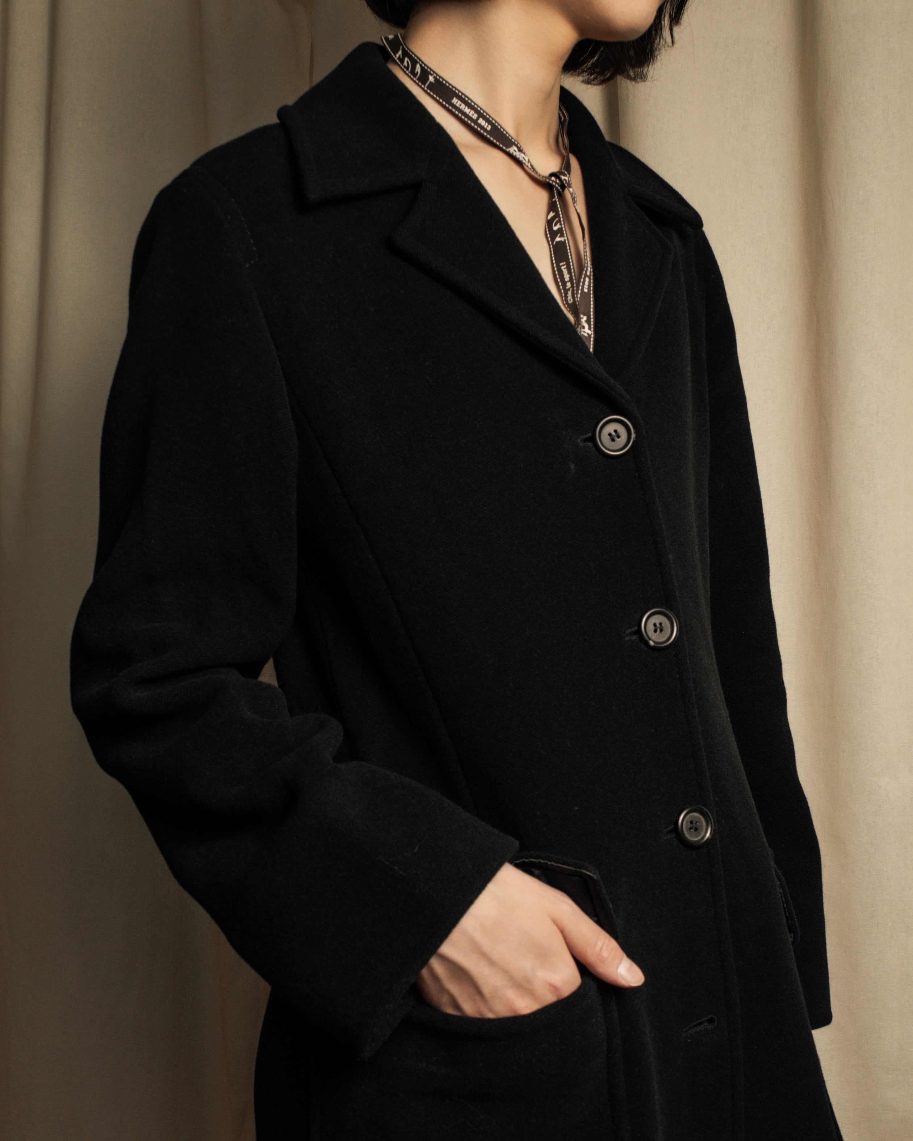 "MAX&Co." Straight fitting super maxi-length chester coat