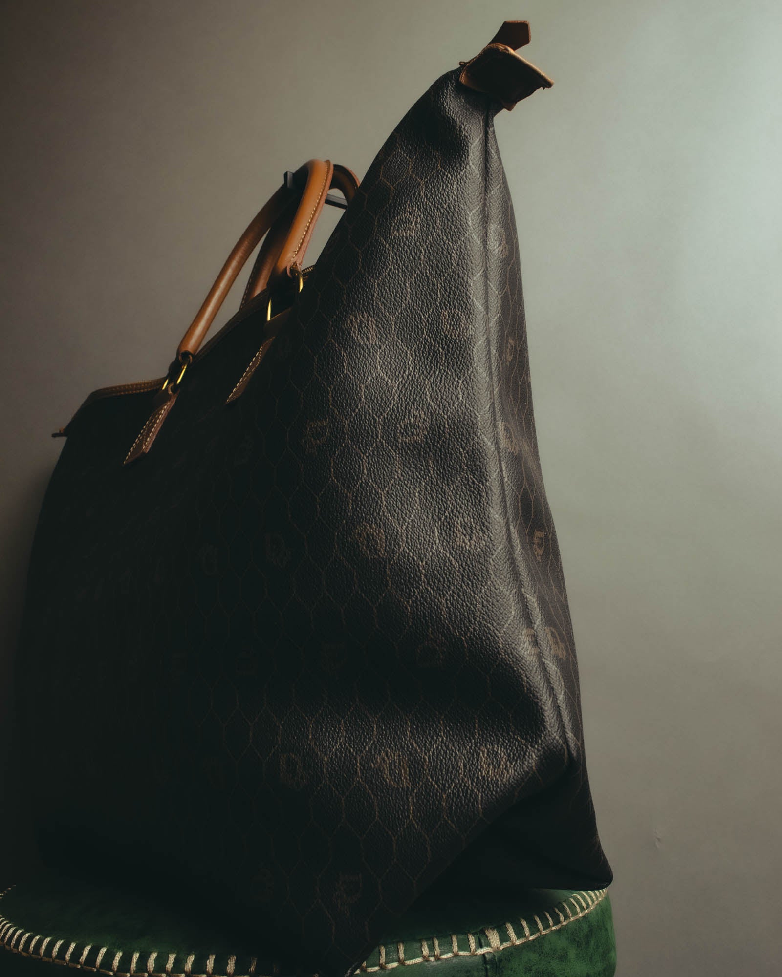 "Christian Dior" 70's-80's Honeycomb travel bag