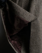 "Yves Saint Laurent Rive Gauche"
Fly front tweed chester coat