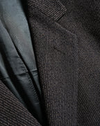 DOLCE & GABBANA/ 2015 Silver Pin Striped Single Breasted Set-up Brown
