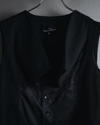 "tricot COMME des GARCONS" 2004 SS draped lapel cropped vest