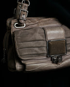 "BALENCIAGA" Three-way chain leather shoulder bag