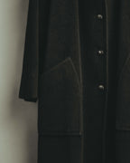 -SPECIAL- "Salvatore Ferragamo" 90's-00's Alpaca wool oversized shawl collar long coat