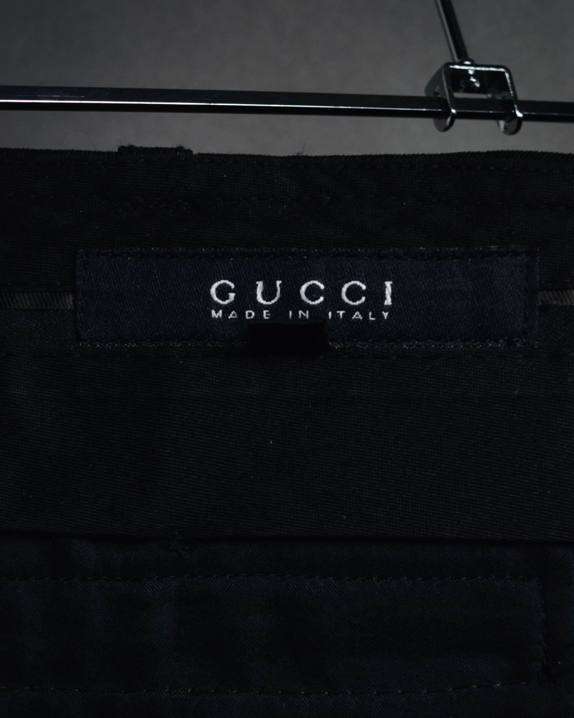 "GUCCI" 00’s stretch wool tailored slacks