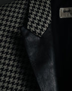 –SPECIAL– "SAINT LAURENT PARIS"
10’s Houndstooth leather-lapel peak blazer