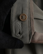 "HERMES" Margiela period silk wide straight slacks