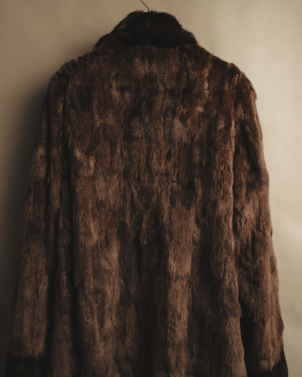 "ROBERTO VALENTINO" Reversible brown fur coat