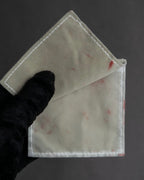 "DIOR" Logo engraved narrow silver ring