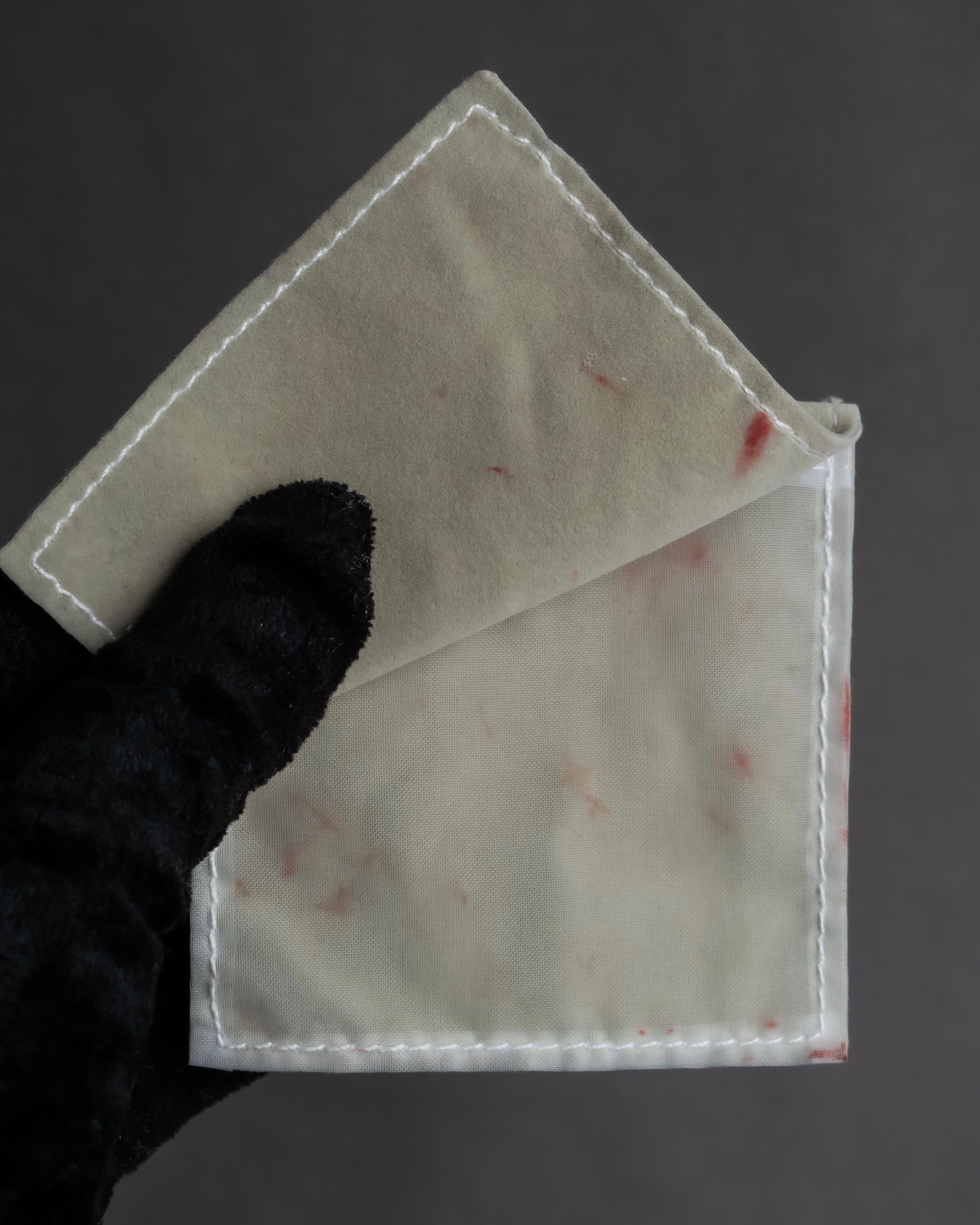 "DIOR" Logo engraved narrow silver ring