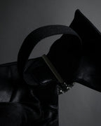 "GUCCI" Michele design ribbon crystal buckle pumps