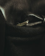 “PRADA” 90’s-00’s Nylon and leather flap messenger bag