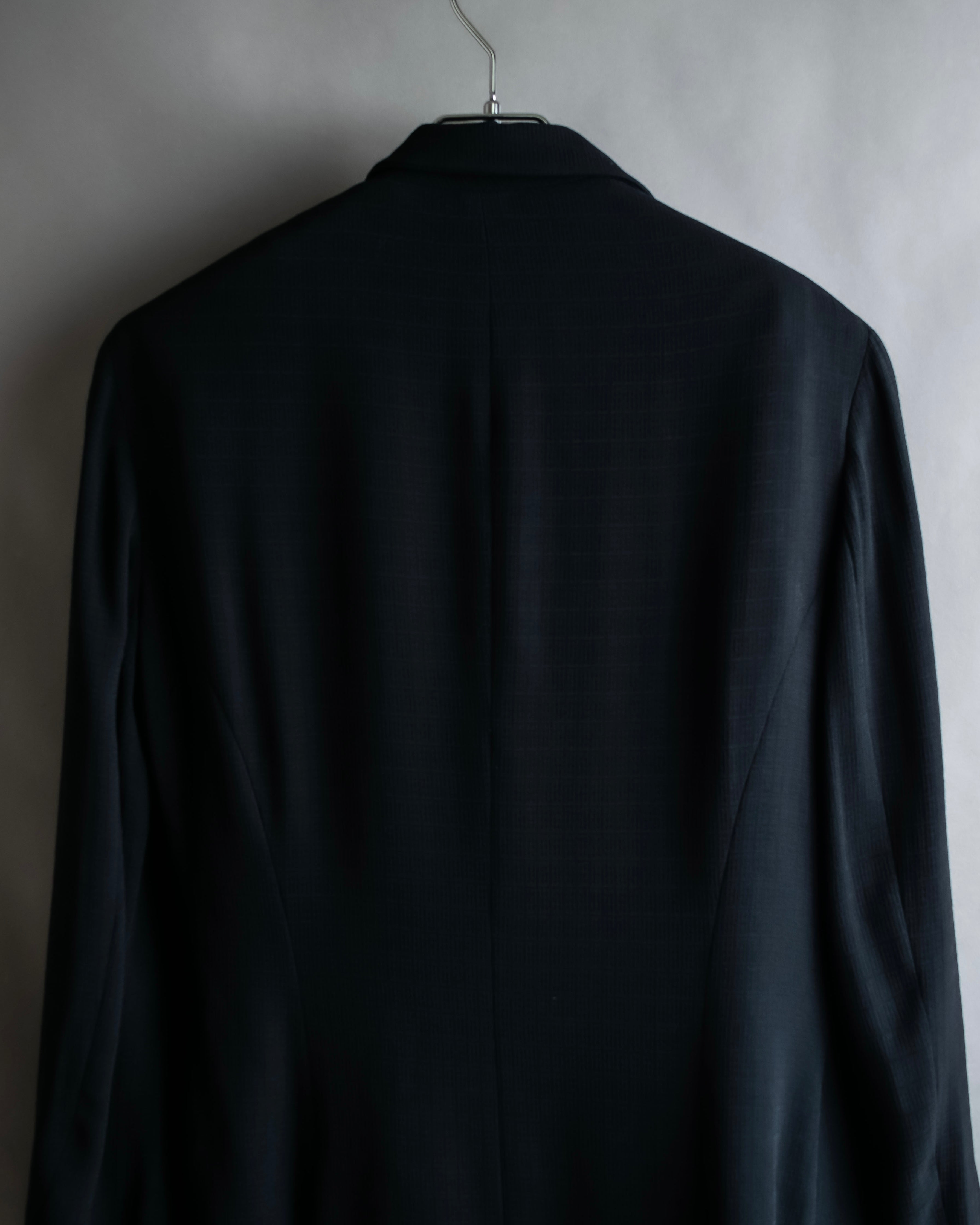 "DKNY" Asymmetrical design woven tailored jacket
