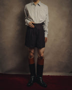 -SPECIAL- “DRIES VAN NOTEN” 90’s–00’s Rayon linen tailored long jacket and shorts set up