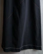"YOHJI YAMAMOTO" Stitched hemline design flared skirt