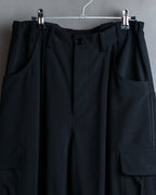 "Y's" Cargo pocket design sarouel silhouette, wool slacks