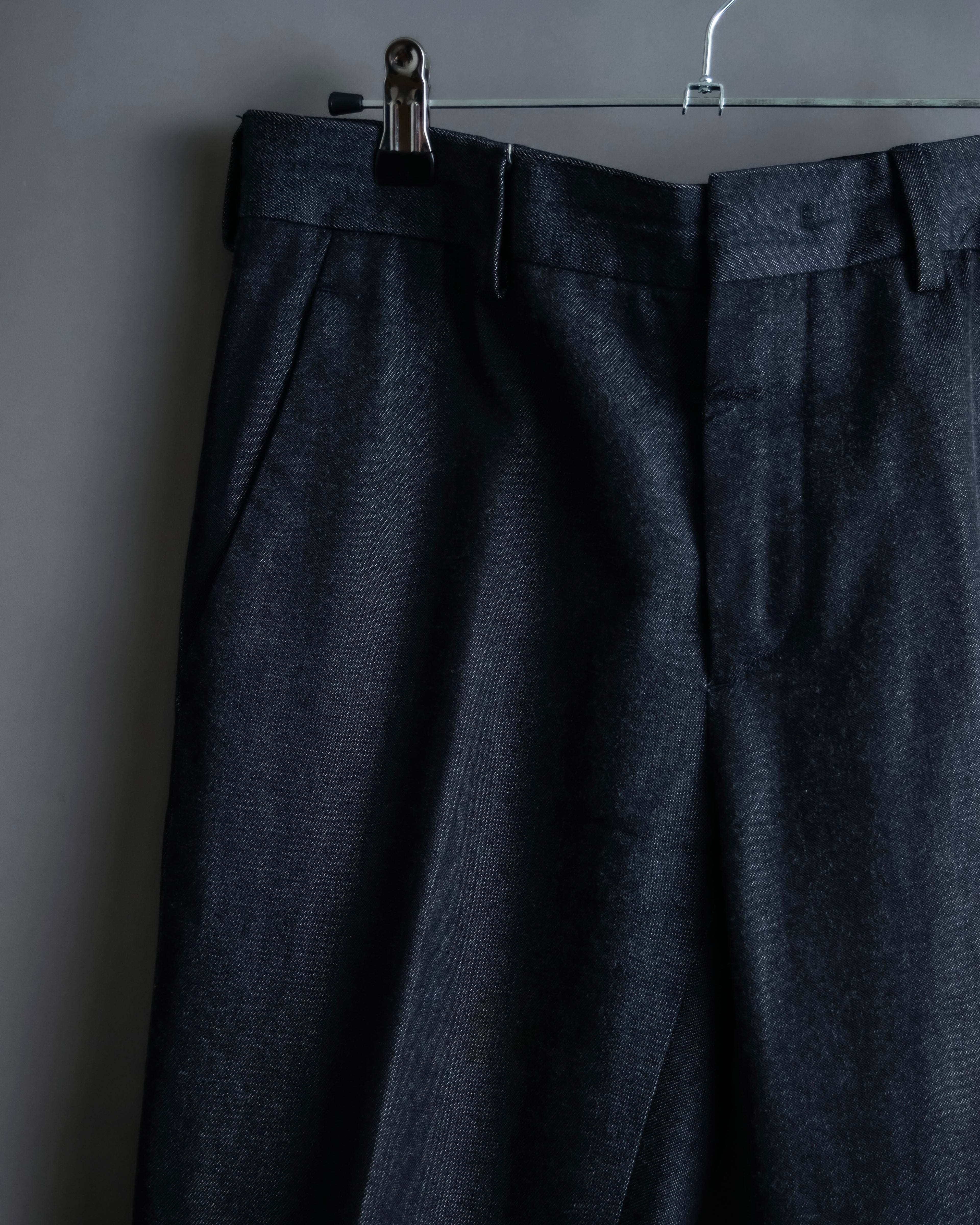 "PRADA" Wool cotton mix navy blue slacks
