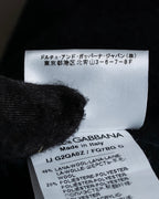 "DOLCE & GABBANA" Double-breasted bejeweled button check pattern jacket