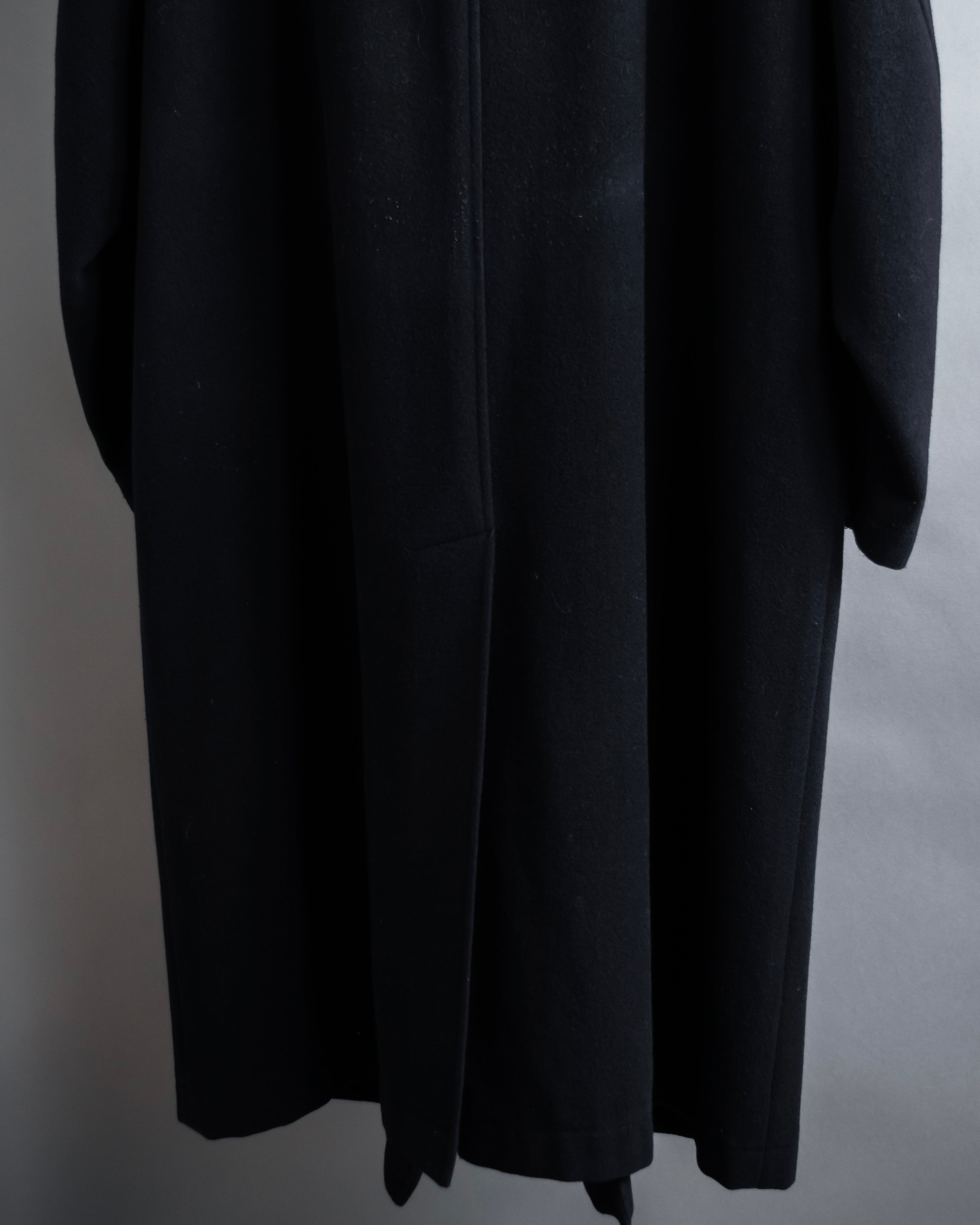 "YOHJI YAMAMOTO" Straight line stand collar coat
