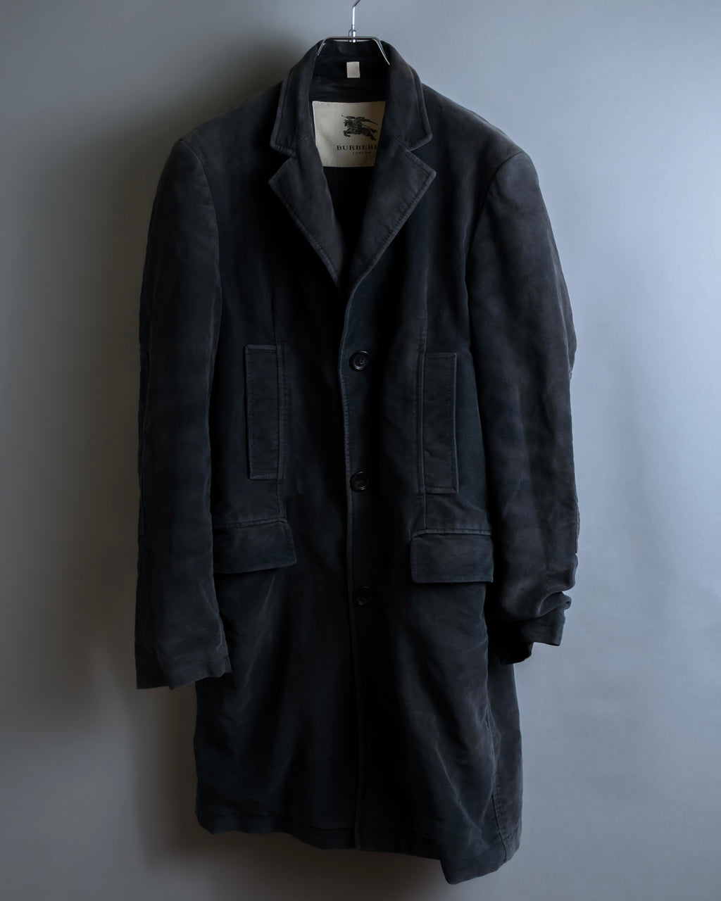 "BURBERRY" Garment dyed faded hunting design coat