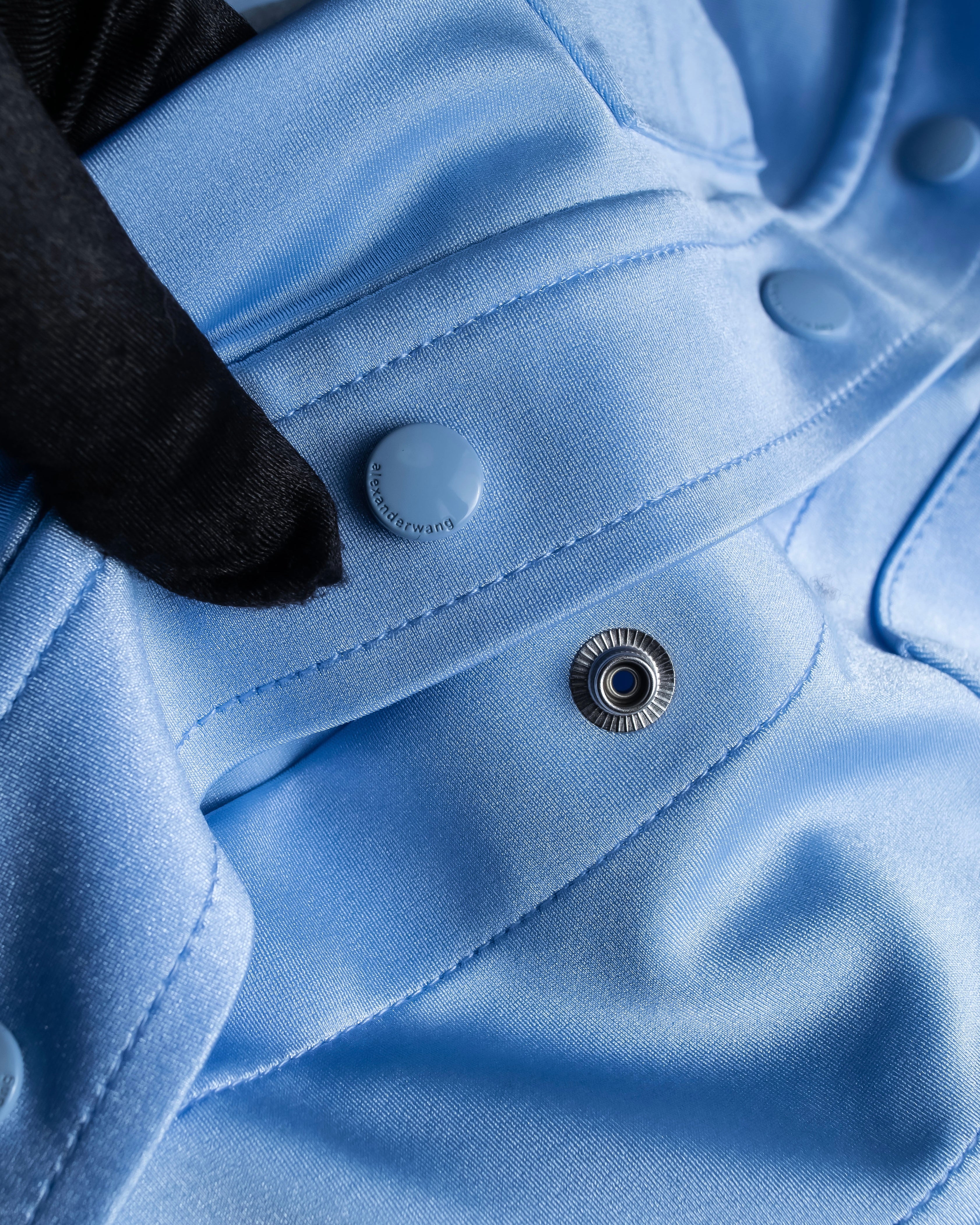 "ALEXANDER WANG" Three-dimensional cut design light blue shirt