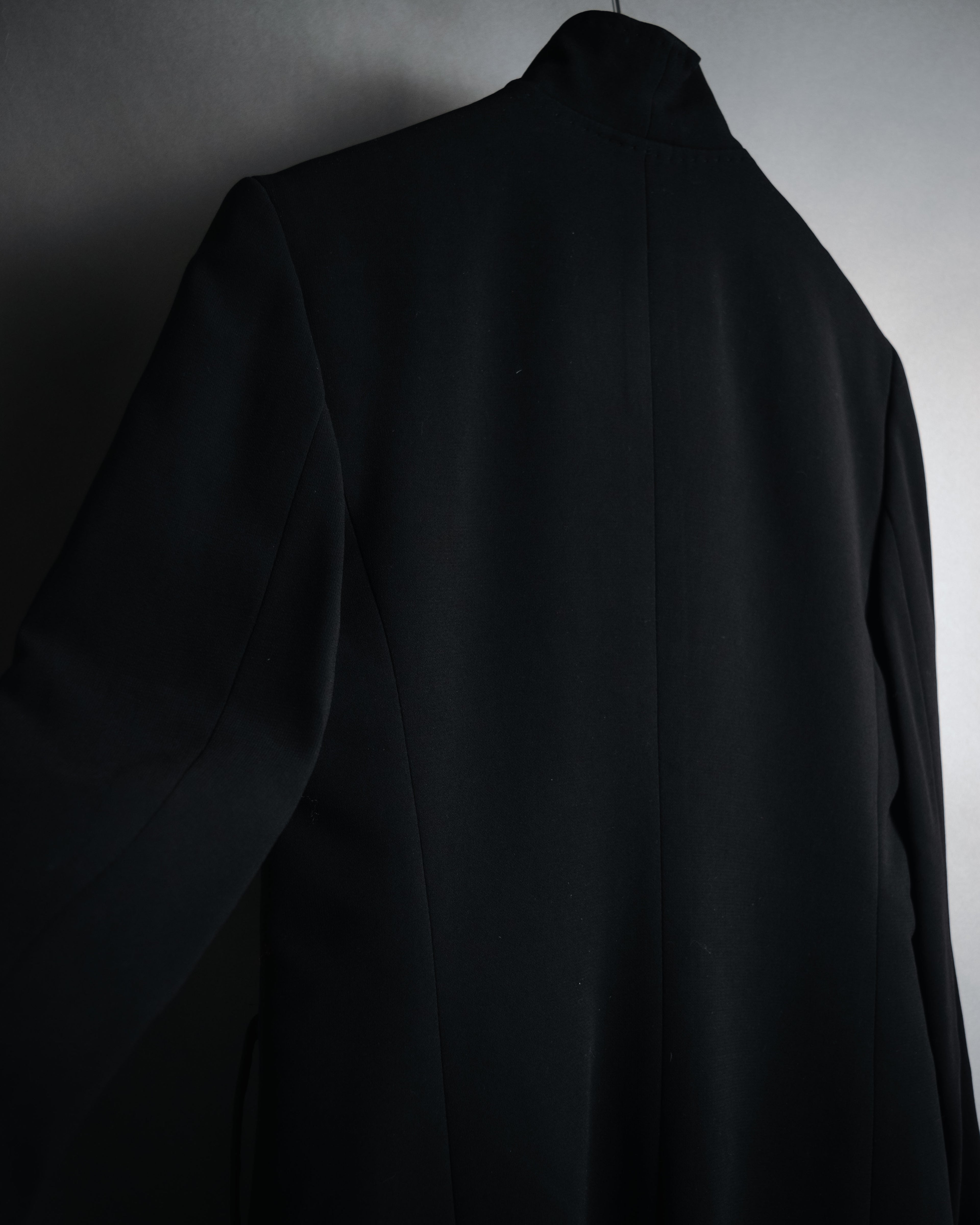 "Max Mara" 00’s Minimalist wrap-front structured jacket