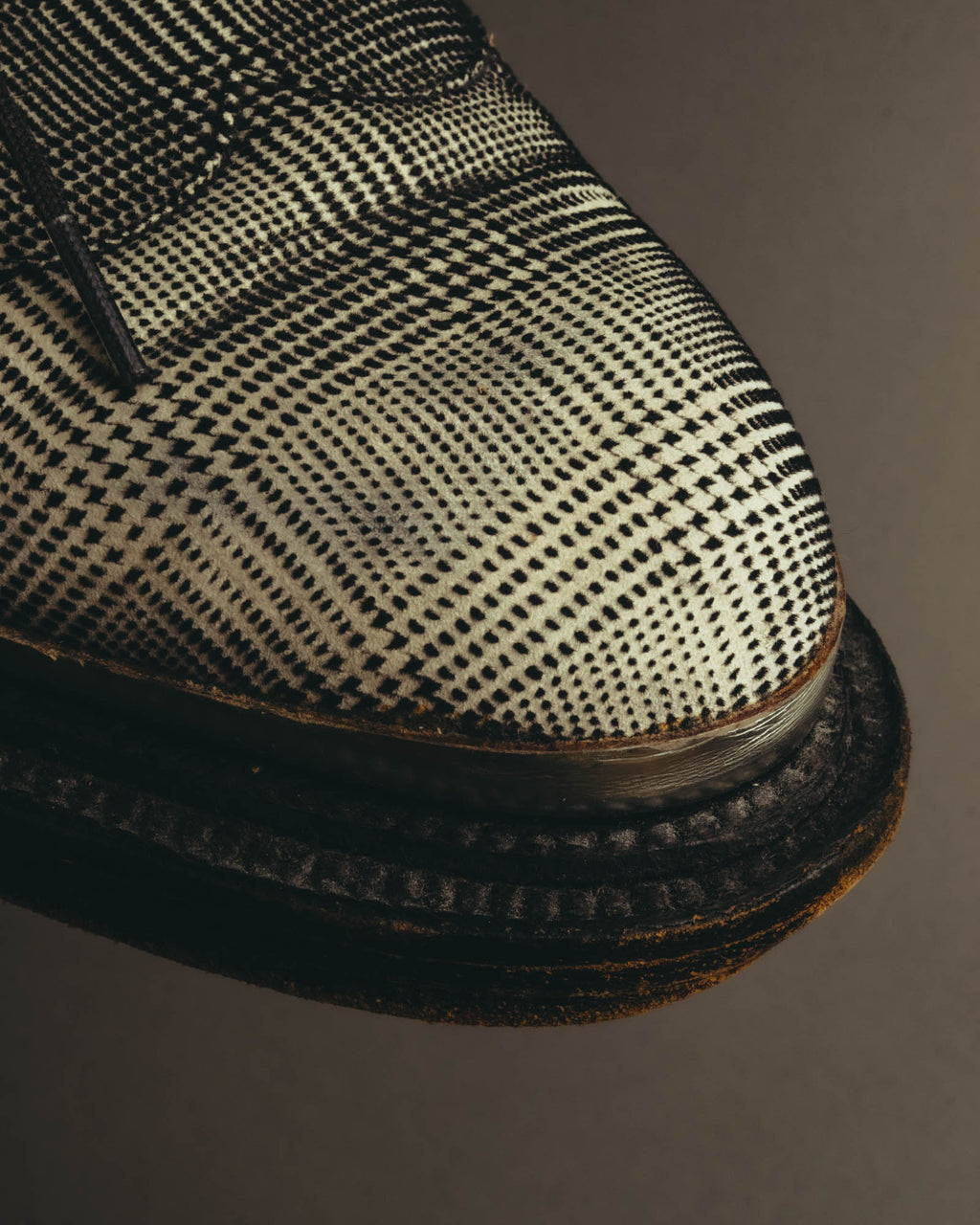 "J.M. WESTON" 2010's Prince of wales checked derby shoes