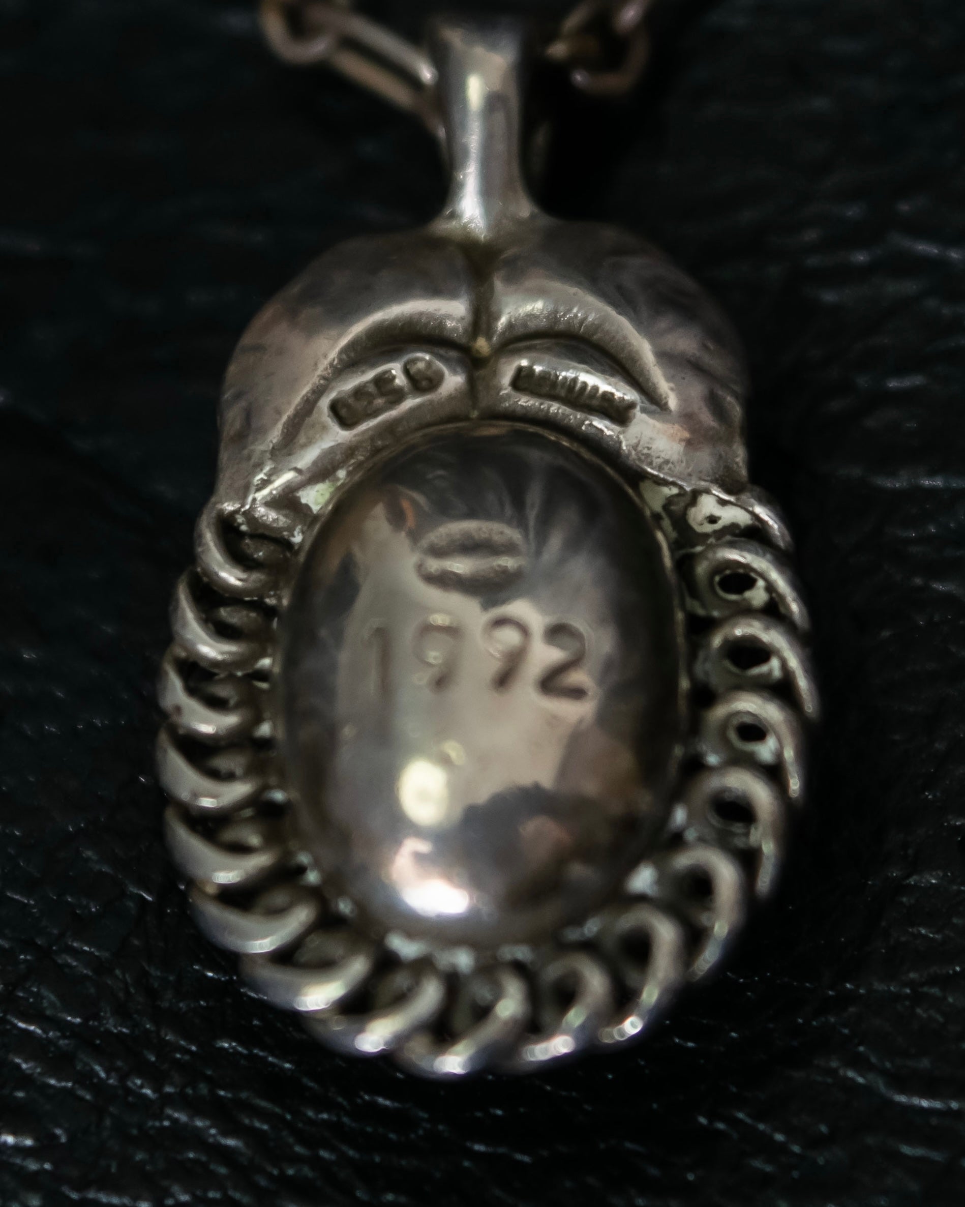 “Georg Jensen” Pendant of the year 1992 silver necklace