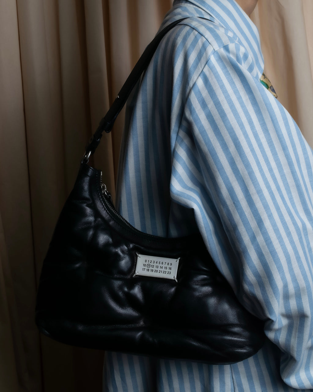 "MAISON MARGIELA" Glam Slam black one shoulder bag