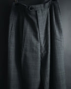 "YVES SAINT LAURENT" 80’s-90’s glen check tailored suit set