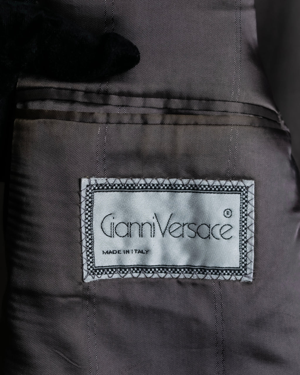 "GIANNI VERSACE" Striped classical tailored jacket