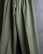 Vintage khaki green wide slacks