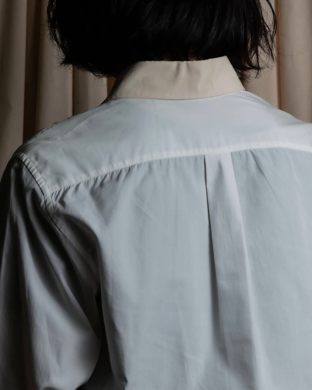 "HERMES" Margiela period collar change shirt