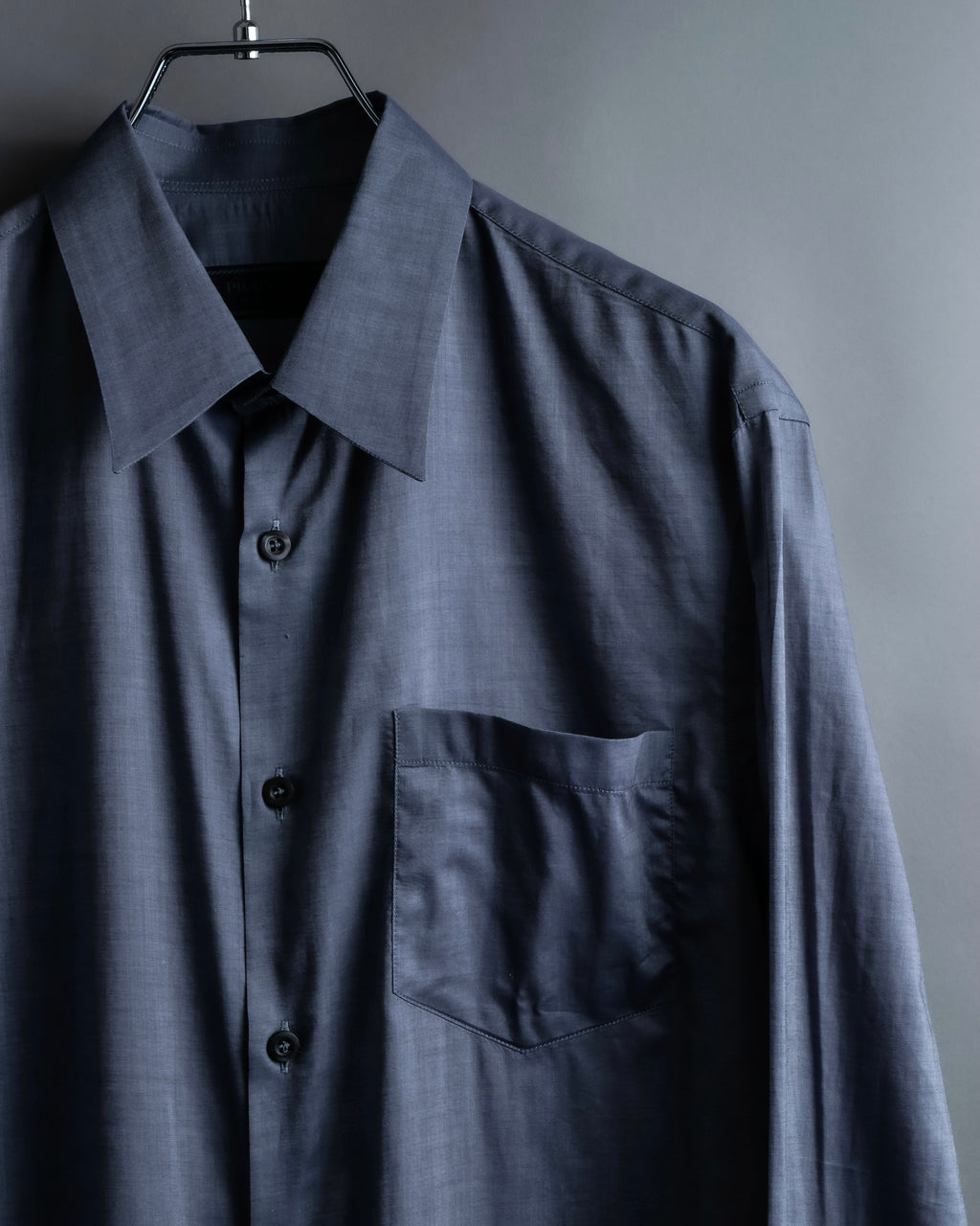 “PRADA” Bicolor back designed dress shirt